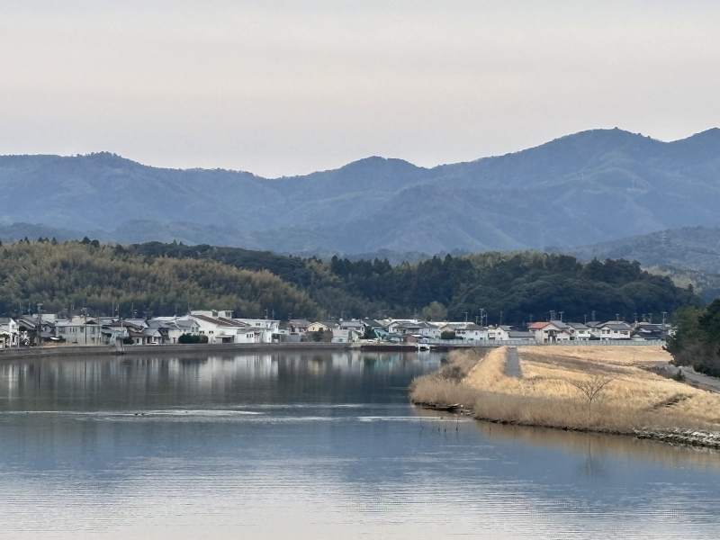 往松江的路上,東出雲一帶的中海岸邊。